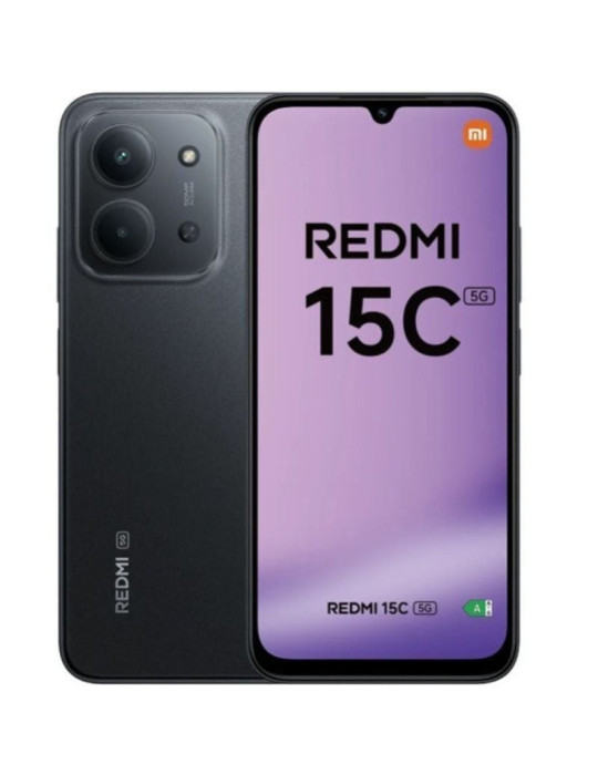 Smartphone Xiaomi Redmi 15C 4GB/ 256GB/ 6.9"/ 5G/ Negro