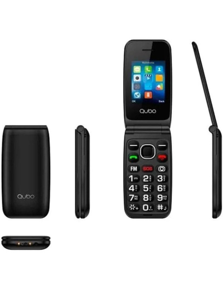 Teléfono Móvil Qubo NEO2 NW BK 4G para Personas Mayores/ Negro
