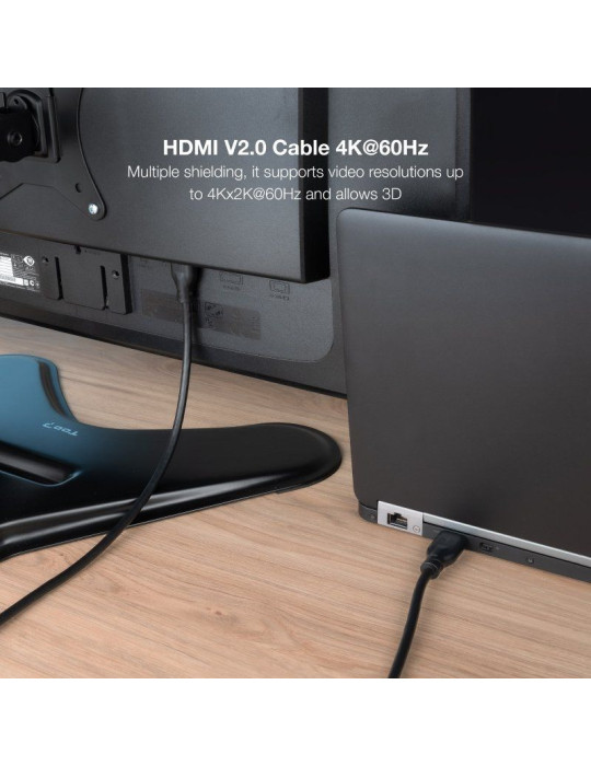 Cable HDMI 2.0 4K CCS Nanocable 10.15.3901-L150/ HDMI Macho - HDMI Macho/ 1.5m/ Negro