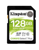 Tarjeta de Memoria Kingston CANVAS Select Plus 128GB SD XC/ Clase 10/ 100MBs