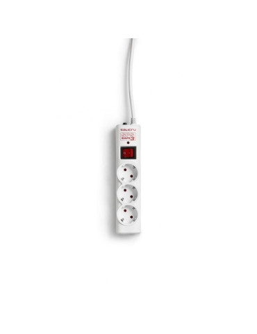 Regleta con interruptor Salicru SPS SAFE 3/ 3 Tomas de corriente/ Cable 1.5m/ Blanca 2