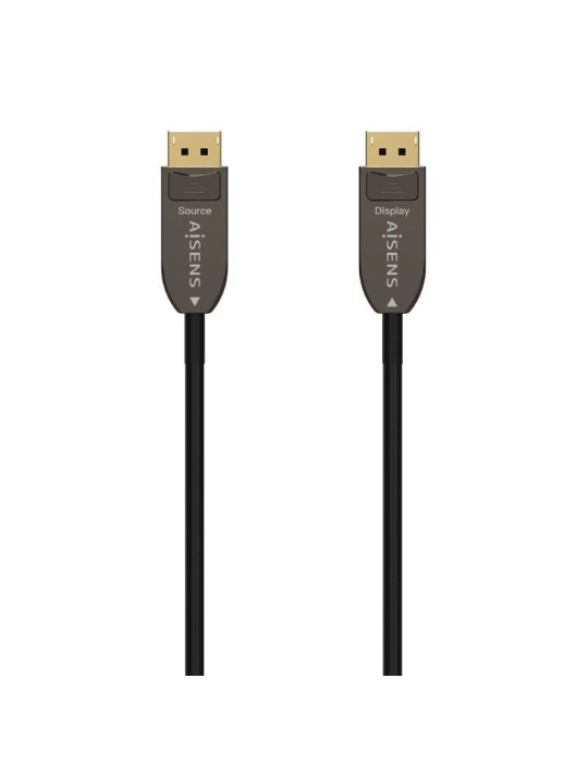 Cable DisplayPort 1.4 AOC 8K Aisens A155-0608/ DisplayPort Macho - DisplayPort Macho/ 20m/ Negro