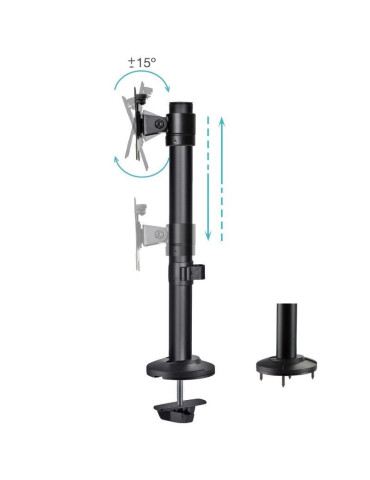 Soporte de Mesa para Monitor TooQ DB1131TN-B/ Giratorio/ Inclinable/ hasta 8kg 2