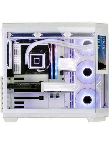 Caja Gaming Semitorre Mars Gaming MC-3TCORELCD/ Blanca 2