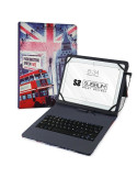 Funda con Teclado Subblim Keytab Pro USB England para Tablets de 10.1"-11"
