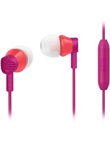 Auriculares Intrauditivos Philips SHE3805PK/ Con Micrófono/ Jack 3.5/ Rosas
