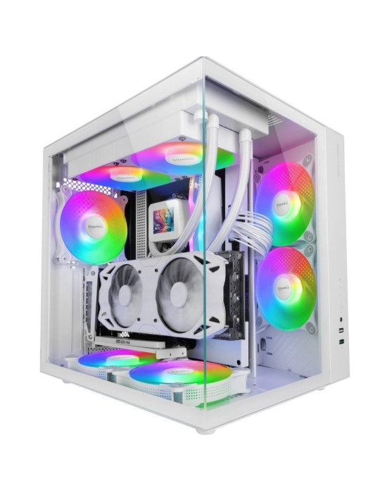Caja Gaming Semitorre Mars Gaming MCV-ONE/ Blanca