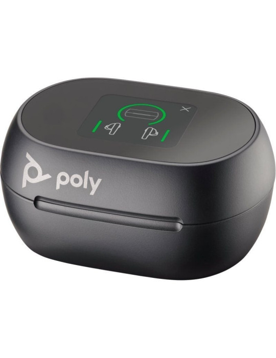 Auriculares Bluetooth Poly Voyager Free 60+ UC M con estuche de carga + Adaptador BT700/ Autonomía 10h/ Negros