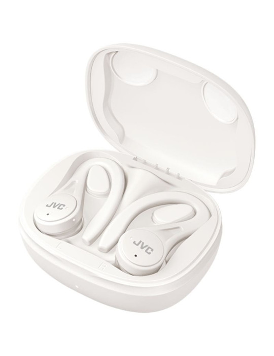 Auriculares Bluetooth JVC HA-EC25T con estuche de carga/ Autonomía 7.5h/ Blancos