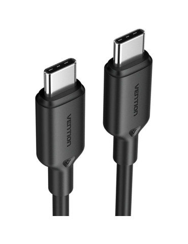 Cable USB 2.0 Tipo-C 3A Vention TRCBF/ USB Tipo-C Macho - USB Tipo-C Macho/ Hasta 60W/ 480Mbps/ 1m/ Negro 2