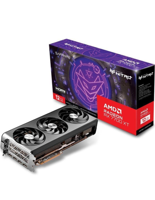 Tarjeta Gráfica Sapphire Nitro+ Radeon RX 7700 XT Gaming OC/ 12GB GDDR6 Tarjeta Gráfica Sapphire Nitro+ Radeon RX 7700 XT Gaming OC/ 12GB GDDR6