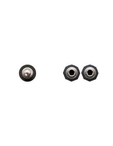 Cable Estéreo Nanocable 10.24.1200/ Jack 3.5 Macho - 2x Jack 3.5 Hembra/ 15cm/ Negro 2