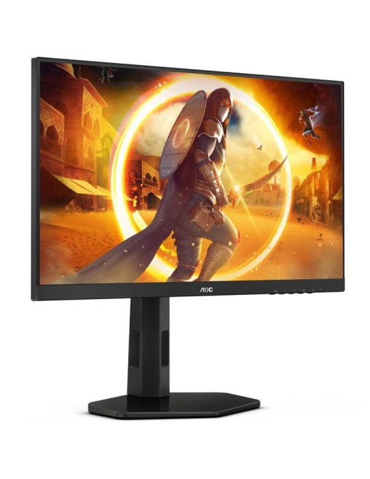 Monitor Gaming AOC 24G4X 23.8"/ Full HD/ 0.5ms/ 180Hz/ IPS/ Multimedia/ Regulable en altura/ Negro