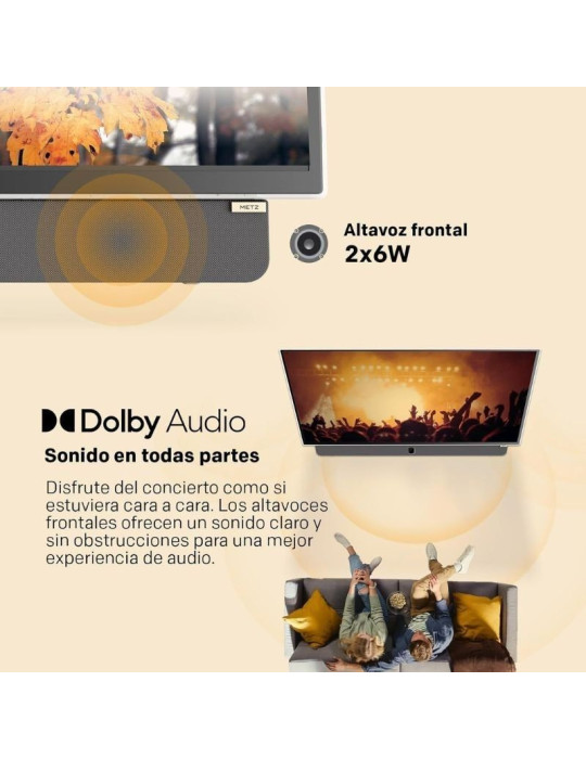 Televisor Portable Metz 24MPE7000Z 24"/ Full HD/ Smart TV/ WiFi