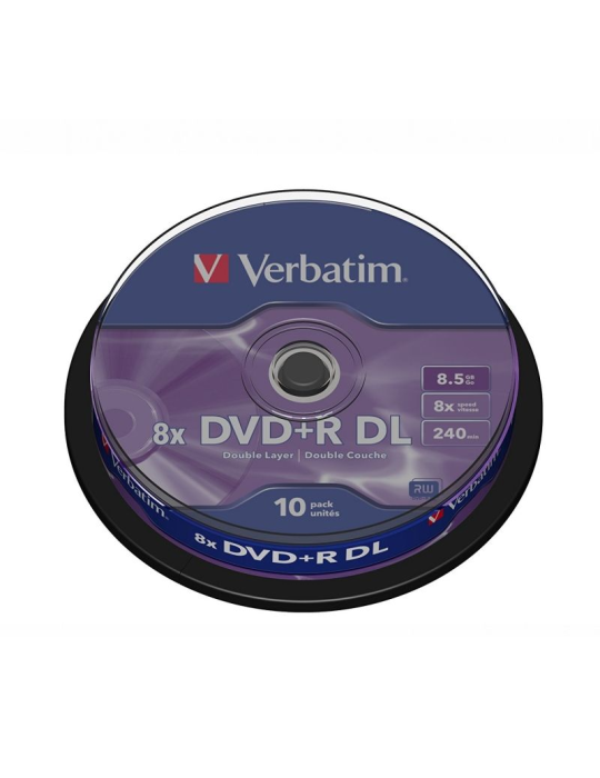 DVD+R Doble Capa Verbatim Advanced AZO 8X/ Tarrina-10uds DVD+R Doble Capa Verbatim Advanced AZO 8X/ Tarrina-10uds