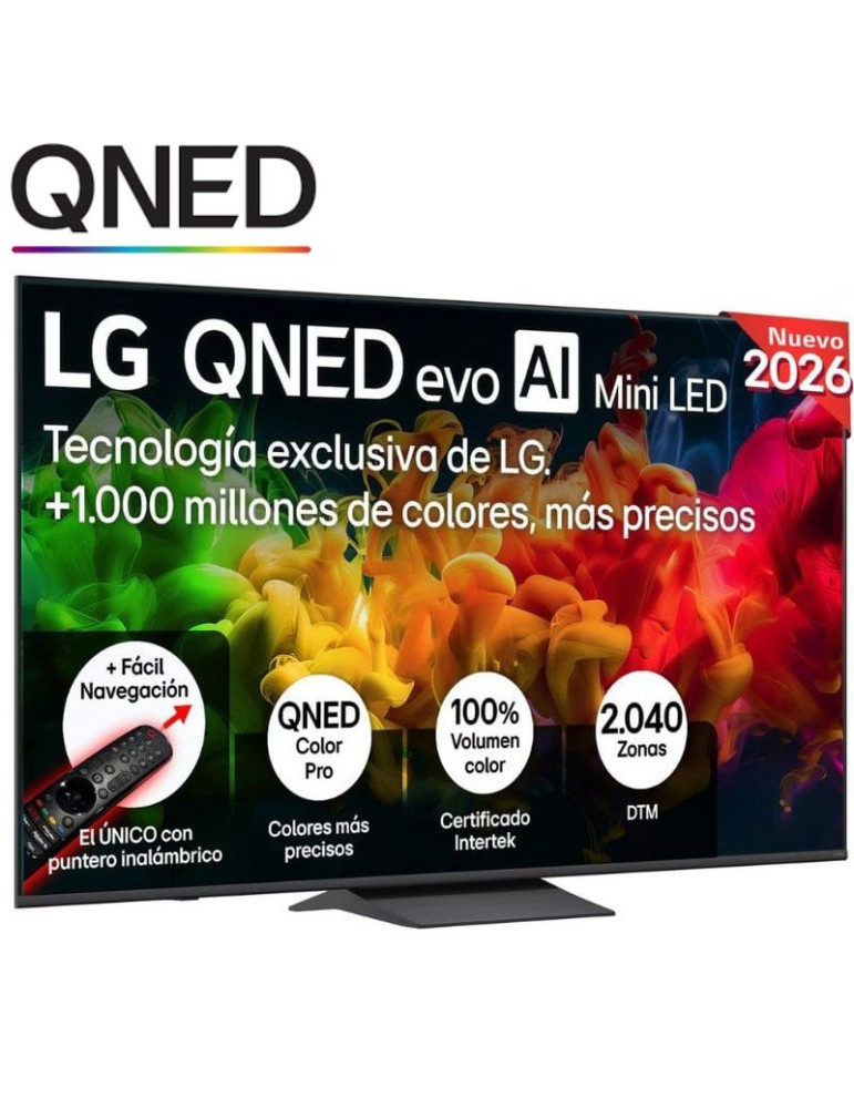 Televisor LG QNED evo AI QNED8EB Mini LED 75QNED8EB3A 75"/ Ultra HD 4K/ Smart TV/ WiFi