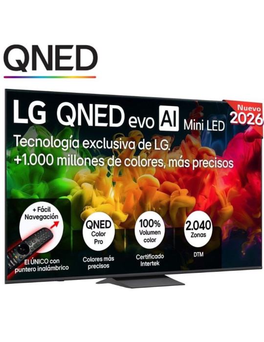 Televisor LG QNED evo AI QNED83B Mini LED 85QNED8EB3A 85"/ Ultra HD 4K/ Smart TV/ WiFi