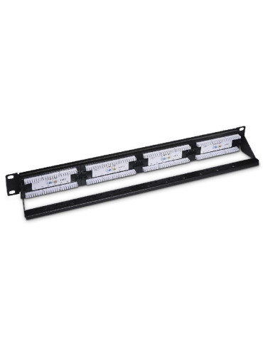 Patch Panel Aisens A141-0509/ 24 Puertos/ Cat.6/ Altura 1U/ Gestión de Cables 2
