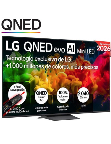 Televisor LG QNED evo AI QNED8EB Mini LED 75QNED8EB3A 75"/ Ultra HD 4K/ Smart TV/ WiFi