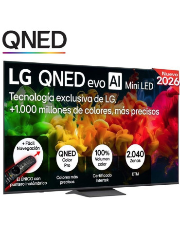 Televisor LG QNED evo AI QNED83B Mini LED 85QNED8EB3A 85"/ Ultra HD 4K/ Smart TV/ WiFi