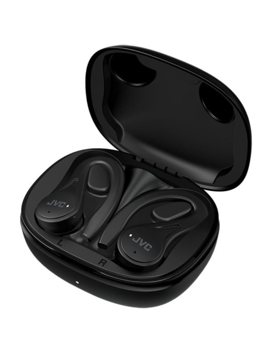 Auriculares Bluetooth JVC HA-EC25T con estuche de carga/ Autonomía 7.5h/ Negros