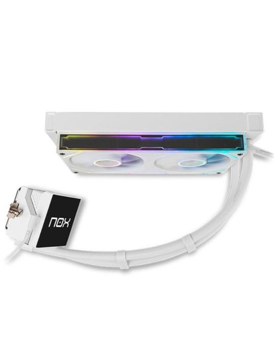 Sistema de Refrigeración Líquida Nox M-240 LCD/ Blanco