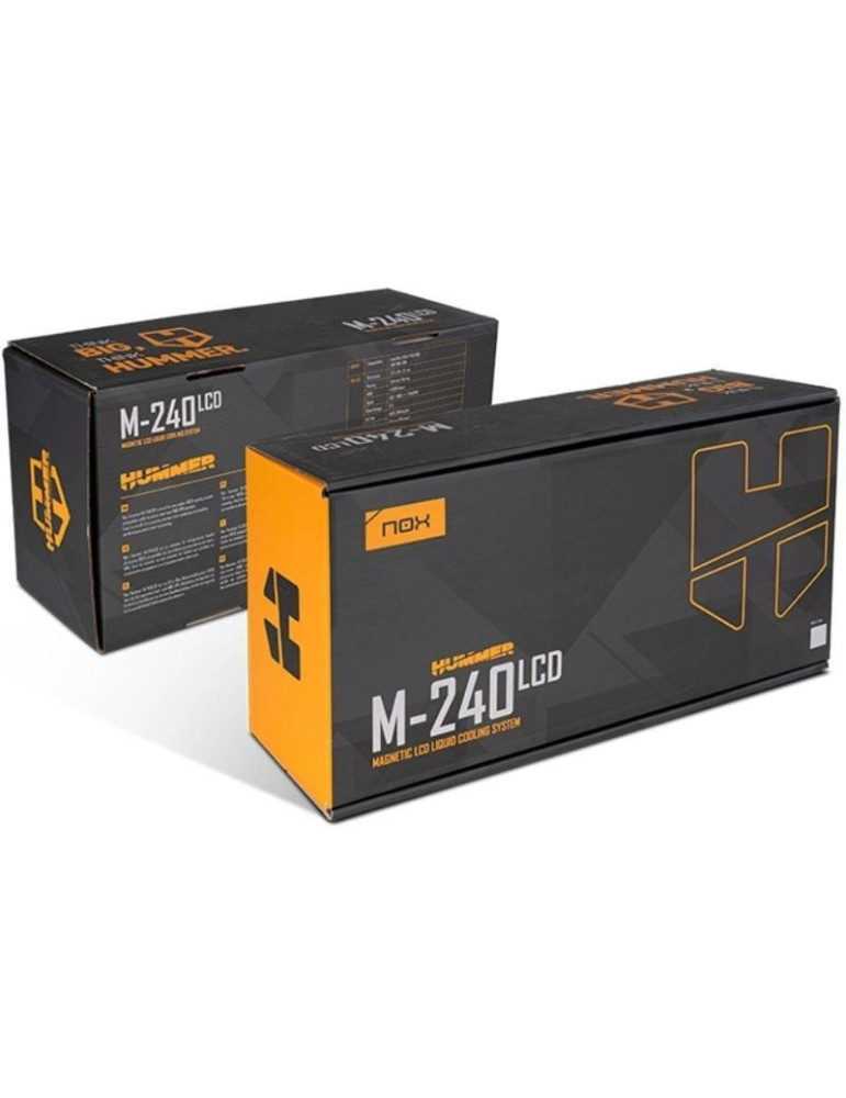 Sistema de Refrigeración Líquida Nox M-240 LCD/ Blanco