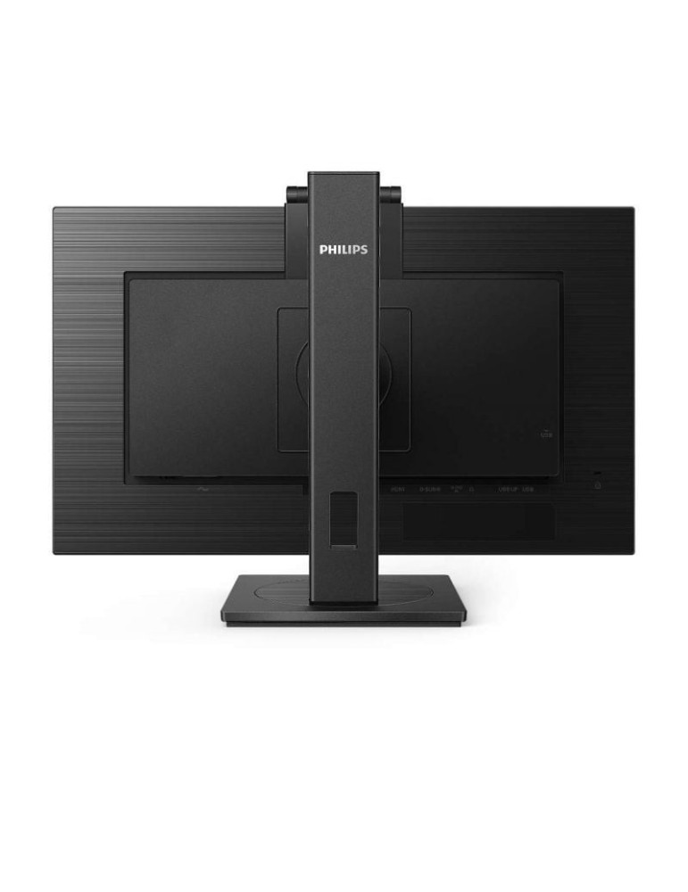 Monitor Profesional Philips 242B1H 23.8"/ Full HD/ Webcam/ Multimedia/ Regulable en altura/ Negro