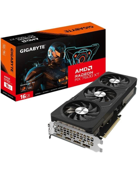 Tarjeta Gráfica Gigabyte Radeon RX 7600 XT Gaming OC/ 16GB GDDR6 Tarjeta Gráfica Gigabyte Radeon RX 7600 XT Gaming OC/ 16GB GDDR6