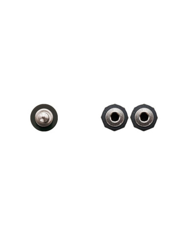 Cable Estéreo Nanocable 10.24.1200/ Jack 3.5 Macho - 2x Jack 3.5 Hembra/ 15cm/ Negro 2