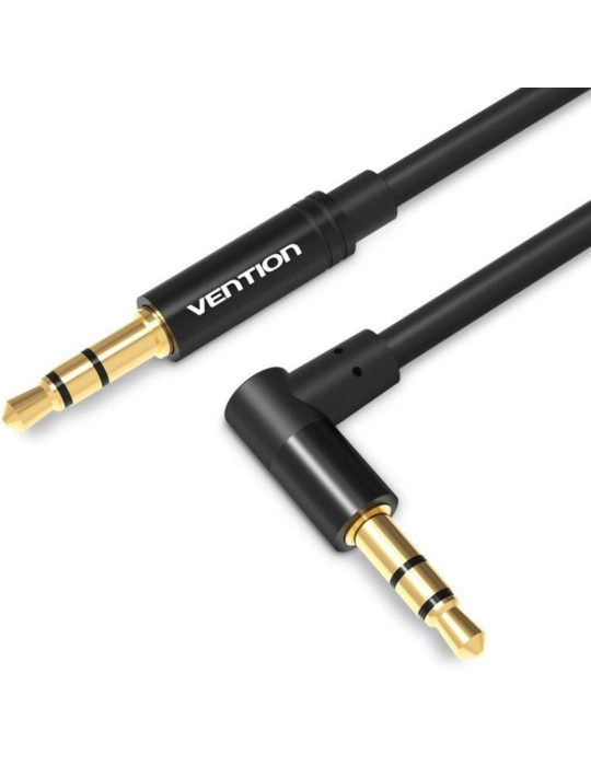 Cable Estéreo Vention BAKBF-T/ Jack 3.5 Macho - Jack 3.5 Macho/ 1m/ Negro