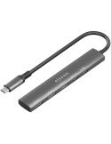 Docking USB Tipo-C Aisens ASUC-5P022-GR/ 1xHDMI/ 2xUSB/ 1xUSB Tipo-C/ 1xUSB Tipo-C PD/ Gris