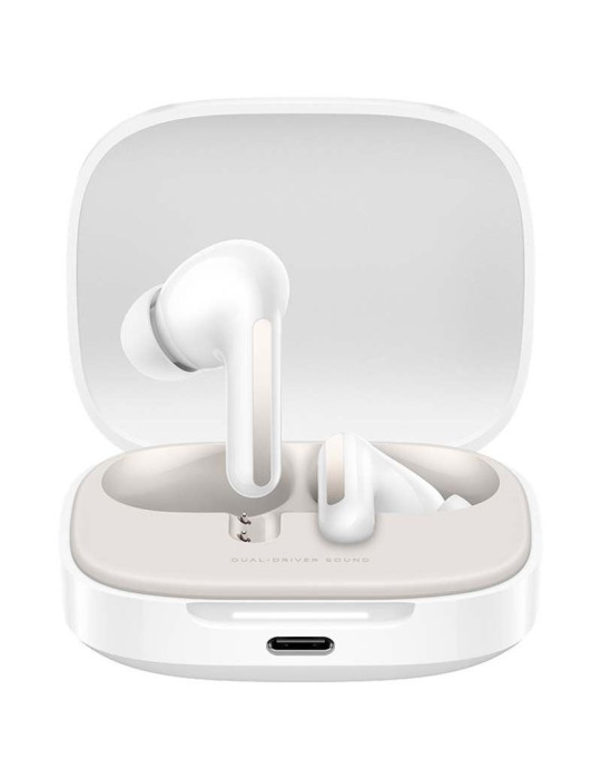 Auriculares Bluetooth Xiaomi Redmi Buds 6 con estuche de carga/ Autonomía 10h/ Blancos Auriculares Bluetooth Xiaomi Redmi Buds 6 con estuche de carga/ Autonomía 10h/ Blancos