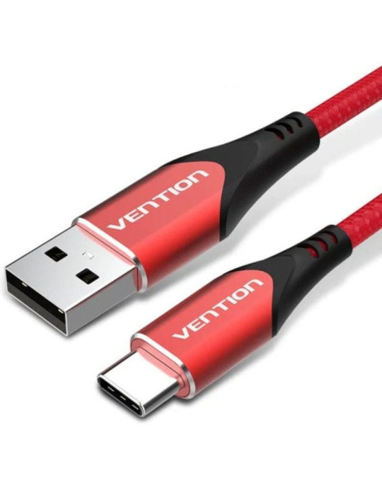 Cable USB 2.0 Tipo-C Vention CODRF/ USB Tipo-C Macho - USB Macho/ 480Mbps/ 1m/ Rojo Cable USB 2.0 Tipo-C Vention CODRF/ USB Tipo-C Macho - USB Macho/ 480Mbps/ 1m/ Rojo