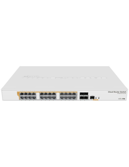 Switch Mikrotik CRS328-24P-4S+RM/ 28 Puertos/ RJ45 10/100/1000/ SFP/ PoE Switch Mikrotik CRS328-24P-4S+RM/ 28 Puertos/ RJ45 10/100/1000/ SFP/ PoE