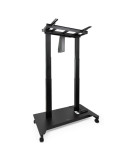 Soporte de Suelo Eléctrico/ Inclinable/ Ajustable con Ruedas TooQ UROS FSM03-B para TV 52-84"/ hasta 100kg