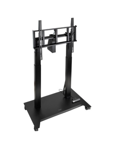 Soporte de Suelo Eléctrico/ Inclinable/ Ajustable con Ruedas TooQ UROS FSM03-B para TV 52-84"/ hasta 100kg 2