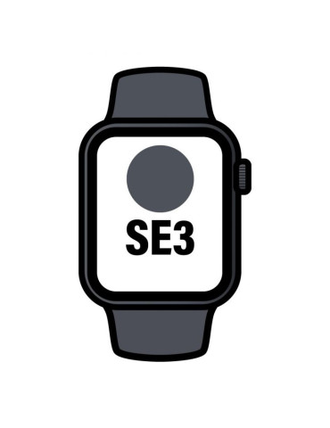 Apple Watch SE3/ GPS/ Cellular/ 44mm/ Caja de Aluminio Medianoche/ Correa Deportiva Medianoche S/M