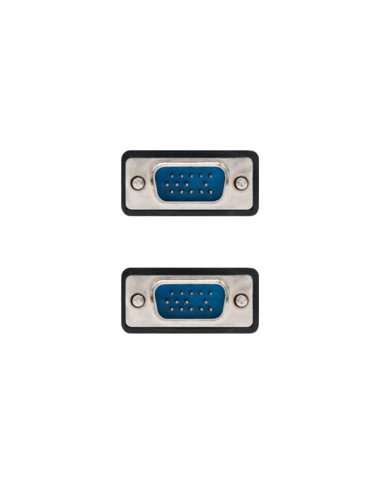 Cable SVGA Nanocable 10.15.0102/ VGA Macho - VGA Macho/ 1.8m/ Negro