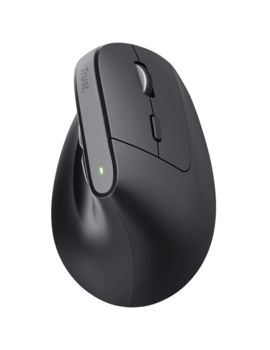 Ratón Vertical Inalámbrico Trust Bayo+/ Batería Recargable/ Hasta 2400 DPI