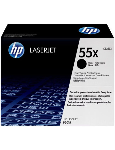 Tóner Original HP n 55X XL Alta Capacidad/ Negro