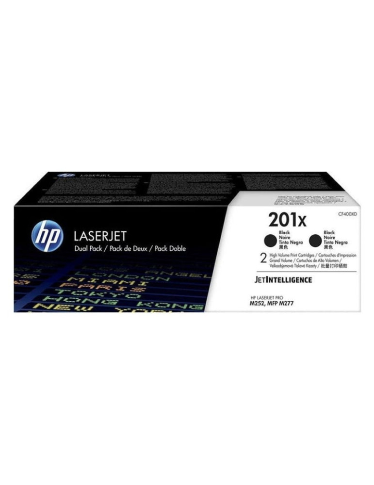 Tóner Original HP n 201X XL Alta Capacidad Multipack/ 2x Negro