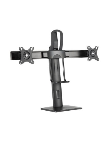 Soporte de Sobremesa con Contrapeso para 2 Monitores Aisens DT27TSR-065/ Giratorio/ Inclinable/ hasta 6kg