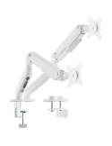 Soporte de Mesa con Contrapeso para 2 Monitores Aisens DT32TSR-439/ Giratorio/ Inclinable/ hasta 9kg