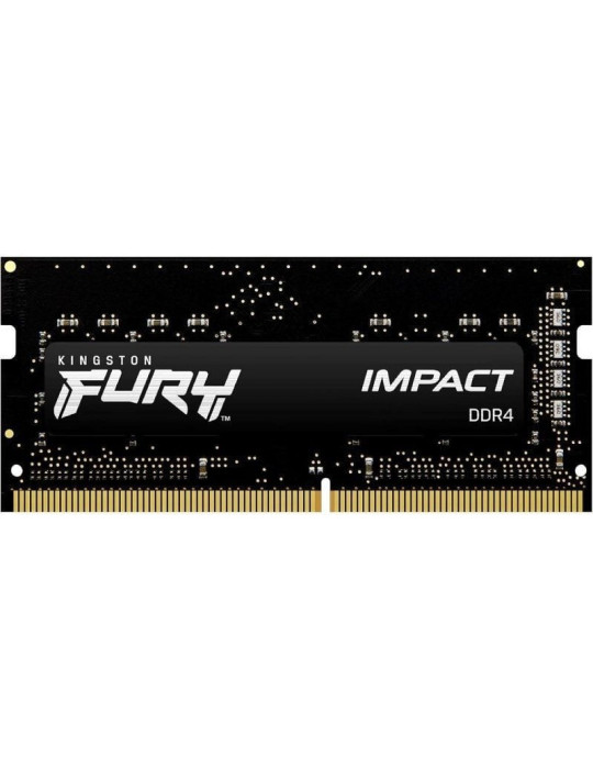 Memoria RAM Kingston FURY Impact 16GB/ DDR4/ 3200MHz/ 1.2V/ CL20/ SODIMM Memoria RAM Kingston FURY Impact 16GB/ DDR4/ 3200MHz/ 1.2V/ CL20/ SODIMM