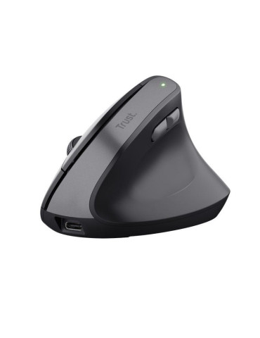 Ratón Vertical Inalámbrico Trust Bayo II/ Batería recargable/ Hasta 2400 DPI