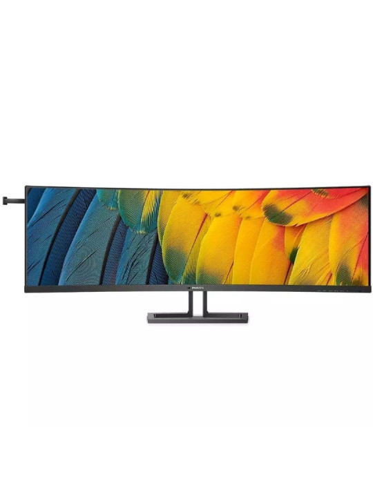 Monitor Profesional Ultrapanorámico Curvo Philips 45B1U6900C 44.5"/ Dual QHD/ Multimedia/ Regulable en altura/ Negro
