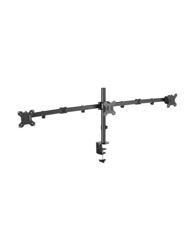 Soporte de Mesa para 3 Monitores Aisens DT27TSR-061/ Giratorio/ Inclinable/ hasta 7kg