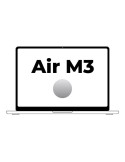 Apple Macbook Air 13,6"/ M3 8-Core CPU/ 16Gb/ 256Gb SSD/  8-Core GPU/ Plata