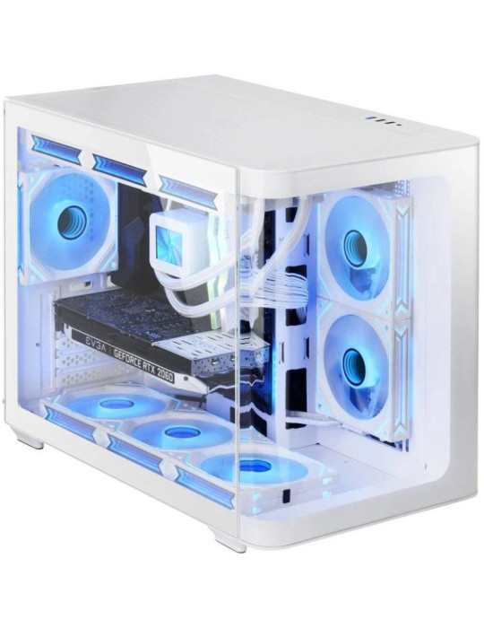 Caja Gaming Miniitorre Mars Gaming MC-FUSIONM/ Blanca